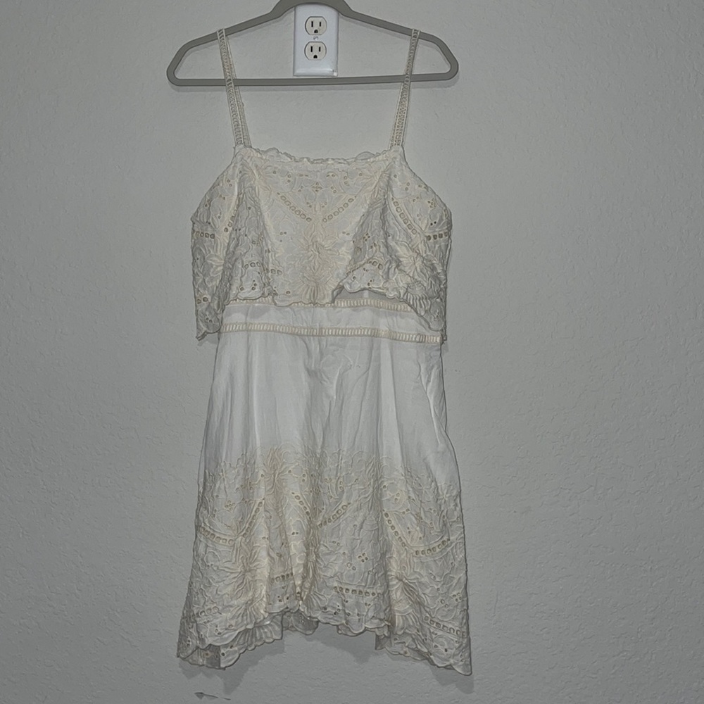 Ivory eyelet summer dress